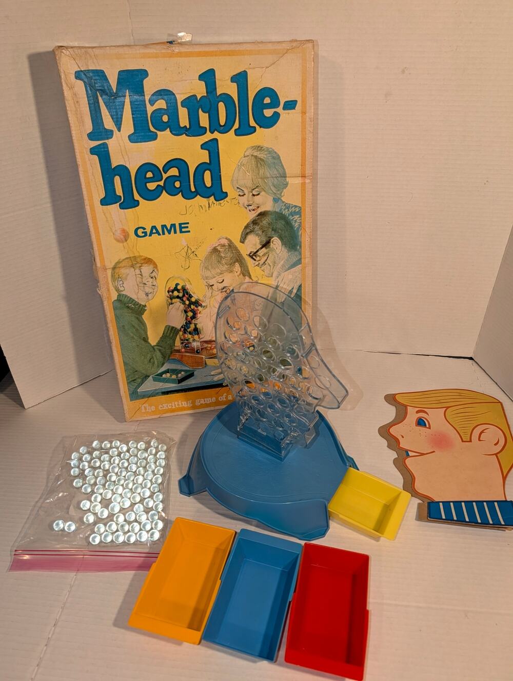Vintage 1969 Marble Head Game By Ideal-Exciting Game Marble Landslide Nice